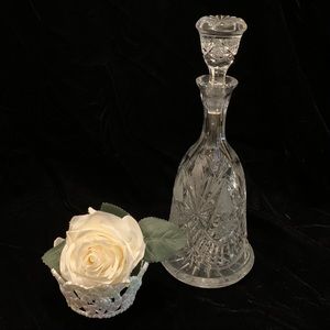 Vintage crystal decanter